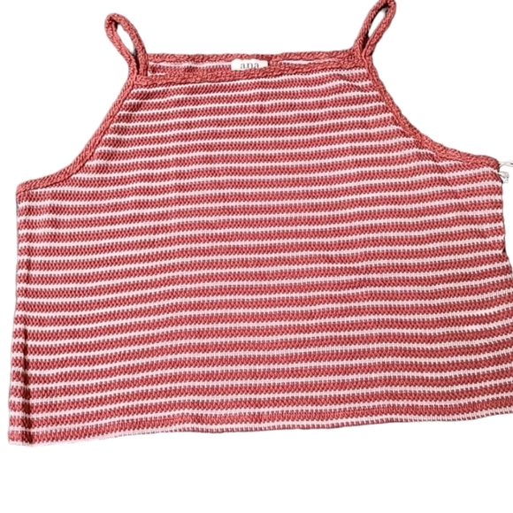 A.N.A. WOMENS PLUS SIZE "FIRE CORAL STRIPE" SUMMER TANK SIZE EXTRA LARGE XL - Picture 2 of 11